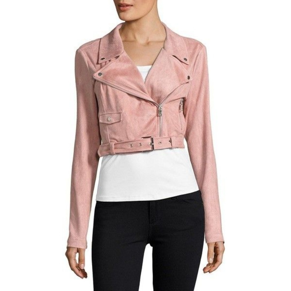 Highline Collective Faux Suede Moto Jacket